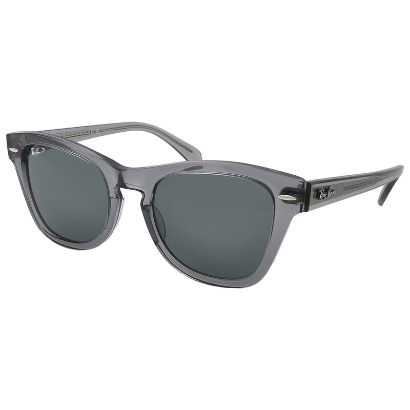 Ray-Ban Dark Blue Polarized Square Unisex Sunglasses RB0707S 66413 53 ...