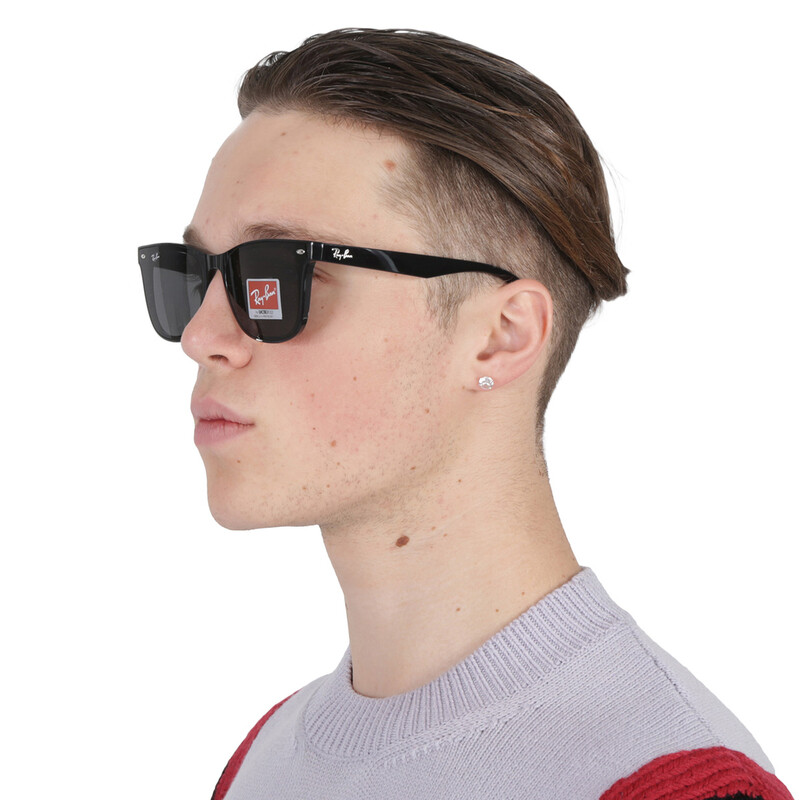 Ray-Ban Dark Grey Square Unisex Sunglasses RB4420 601/87 65