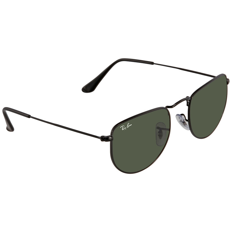 Ray-Ban ORB3958 ブラック グリーンレンズ Ray-Ban Elon Green Classic G-15 Square Unisex Sunglasses RB3958