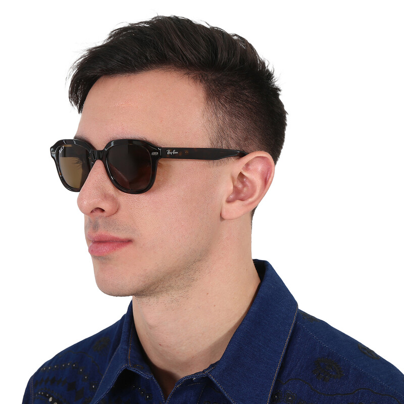 Ray-Ban Erik Polarized Brown Square Unisex Sunglasses RB4398 902