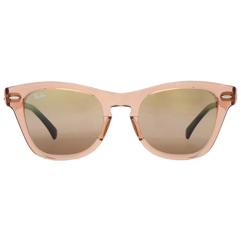 Ray-Ban Gold Gradient Mirror Square Unisex Sunglasses RB0707S