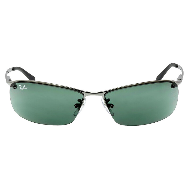 Ray-Ban Green Classic Rectangular Unisex Sunglasses RB3183 004/71