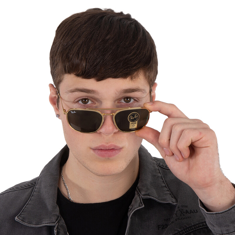 Ray-Ban Green Navigator Unisex Sunglasses RB3708 001/31 56