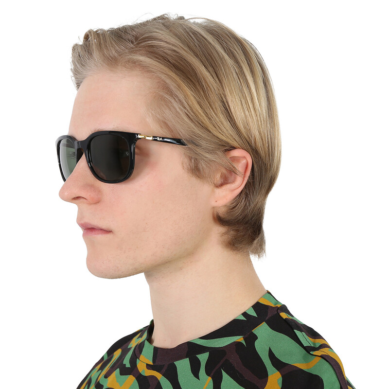 Ray-Ban Green Rectangular Unisex Sunglasses RB4386 601/31 54