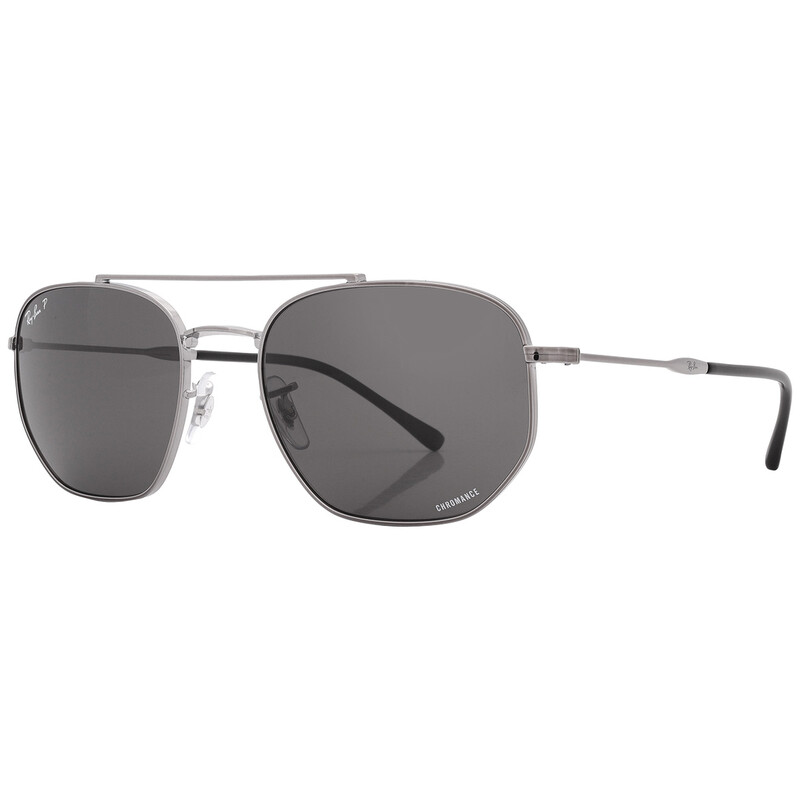 Ray-Ban Grey Chromance Irregular Unisex Sunglasses RB3707 004/K8