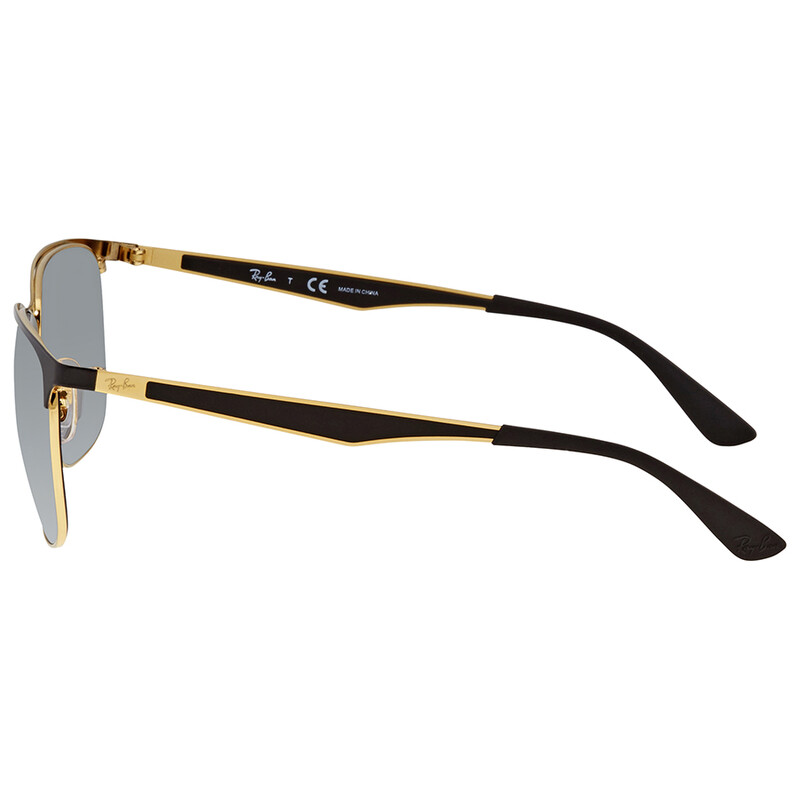 Ray-Ban Grey Mirror Silver Gradient Square Unisex Sunglasses
