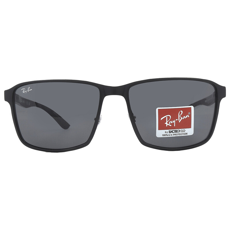 Ray-Ban Grey Square Unisex Sunglasses RB3721 186/87 59