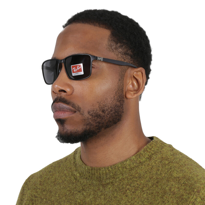 Ray-Ban Grey Square Unisex Sunglasses RB3721 186/87 59