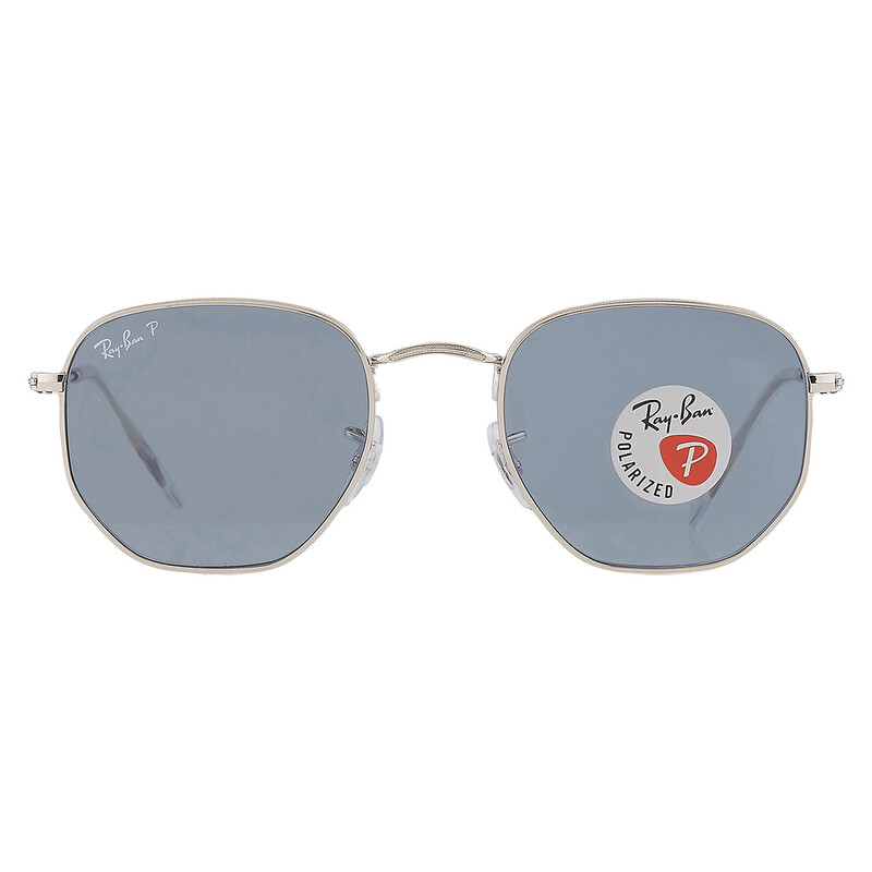 Ray-Ban Hexagonal Flat Lenses Blue Hexagonal Unisex Sunglasses