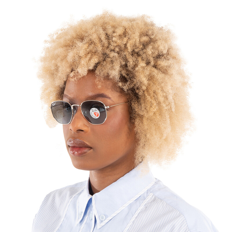 Ray-Ban Hexagonal Flat Lenses Blue Hexagonal Unisex Sunglasses