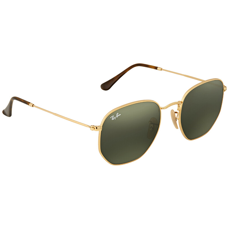 Ray-Ban Hexagonal Flat Lenses Green Classic G-15 Unisex Sunglasses