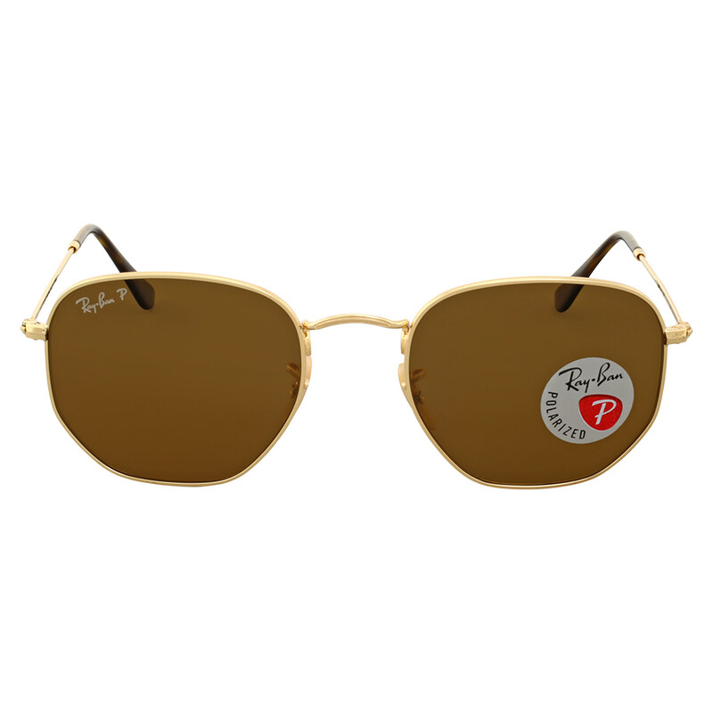Ray-Ban Hexagonal Flat Lenses Polarized Brown Unisex  display picture 2