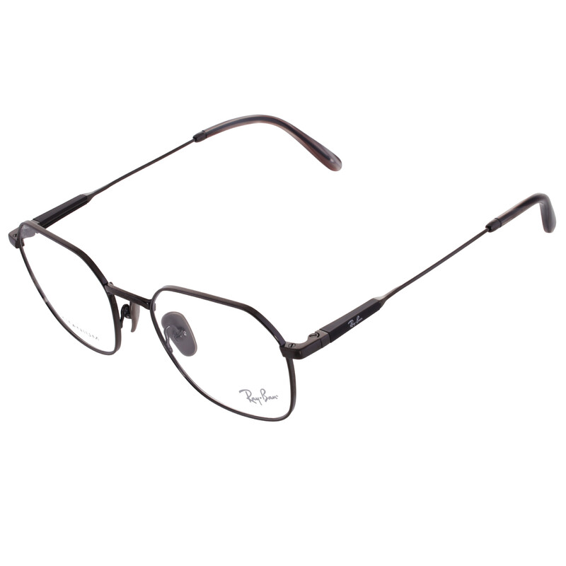 Ray-Ban JIM TITANIUM Demo Geometric Unisex Eyeglasses RX8794 1000