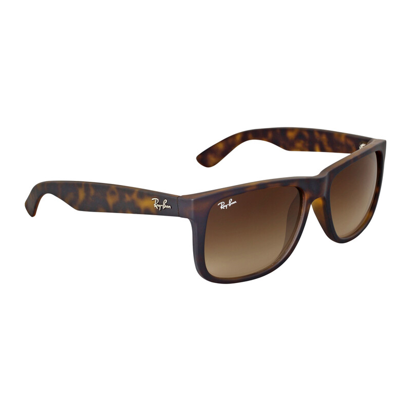 Ray-Ban Justin Classic Brown Gradient Square Unisex Sunglasses