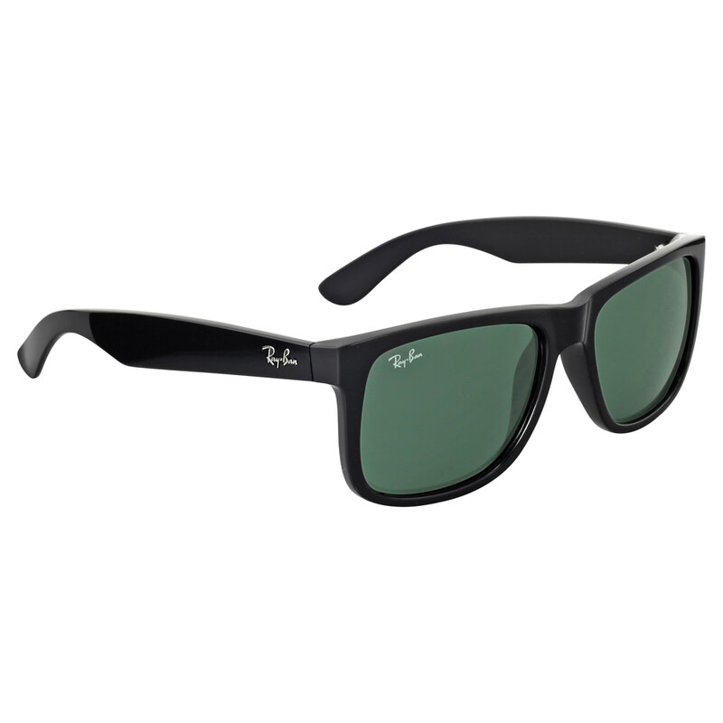 レイバン　ジャスティン JUSTIN CLASSIC Sunglasses in Black and Dark Green - RB4165 | Ray