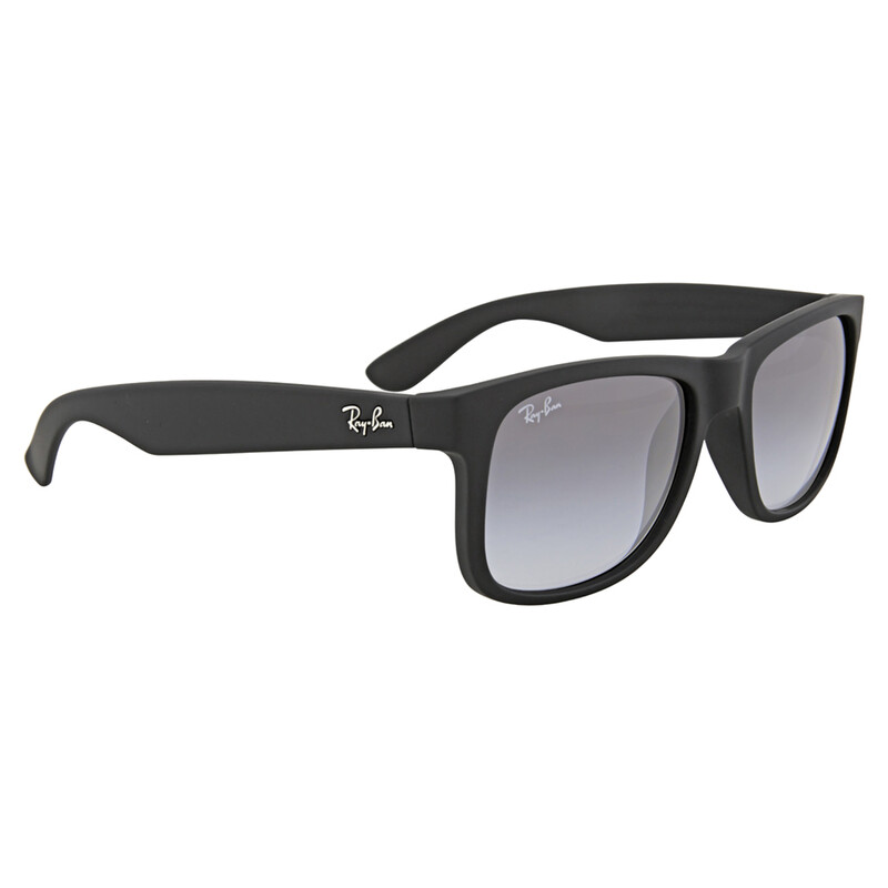 Ray-Ban Justin Classic Grey Gradient Rectangular Men's Sunglasses