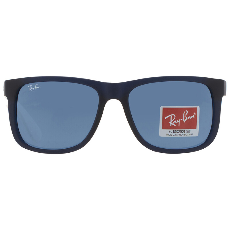 Ray-Ban Justin Dark Blue Square Men's Sunglasses RB4165 651180 54