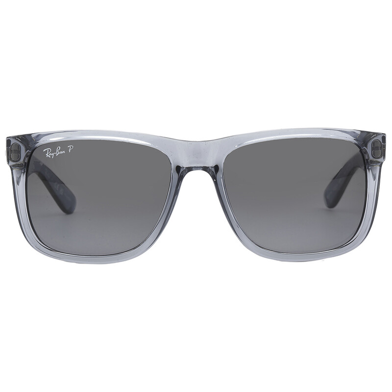 Ray-Ban Justin Gray Gradient Polarized Square Men's Sunglasses