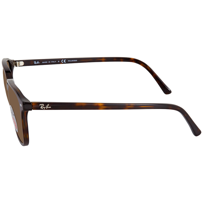 Ray-Ban Leonard Polarized Brown Square Unisex Sunglasses RB2193