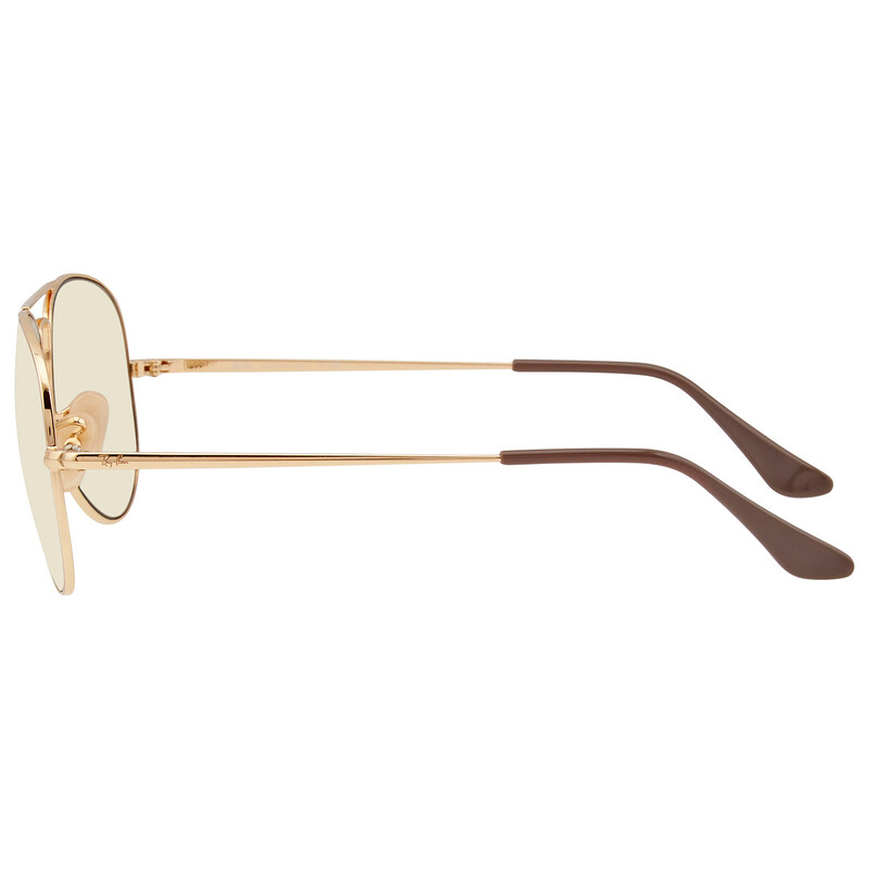 Ray-Ban Solid Evolve Light Brown Photochromatic Aviator Unisex