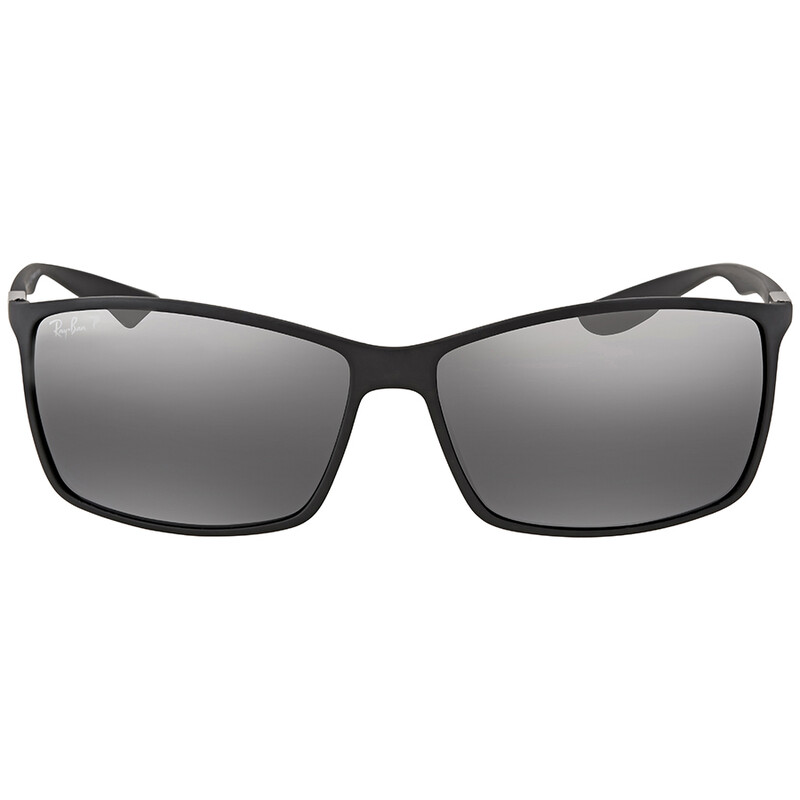 Ray-Ban Liteforce Polarized Silver Mirror Square Men's Sunglasses