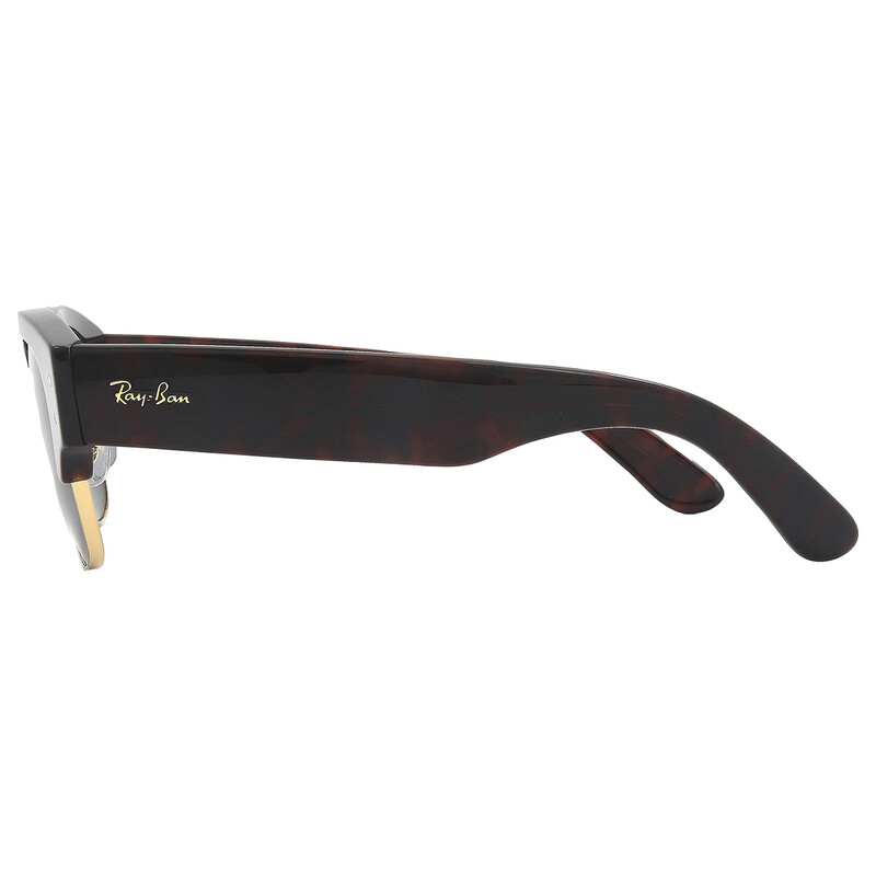 Ray-Ban Mega ClubMaster Sunglasses RB0316S Polished Black Frame Green Lenses Amazon.com: Ray-Ban RB0316S MEGA CLUBMASTER Sunglasses with  main image 4