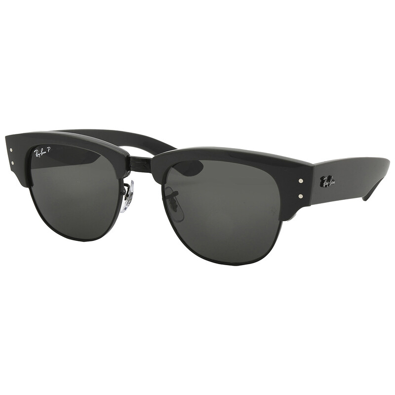 Ray-Ban Mega Clubmaster Polarized Black Square Unisex Sunglasses
