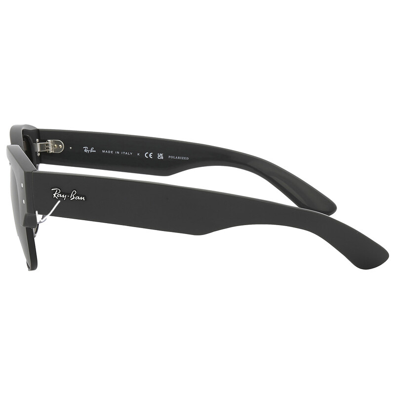 Ray-Ban Mega Clubmaster Polarized Black Square Unisex Sunglasses