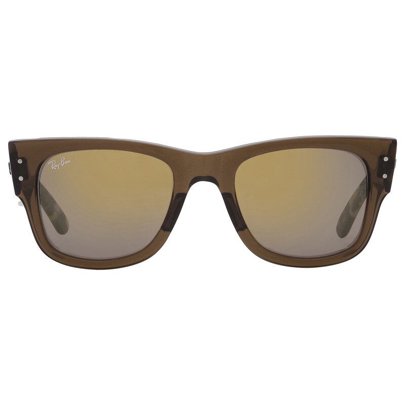 Ray-Ban Mega Wayfarer Gold Mirror Square Unisex Sunglasses RB0840S