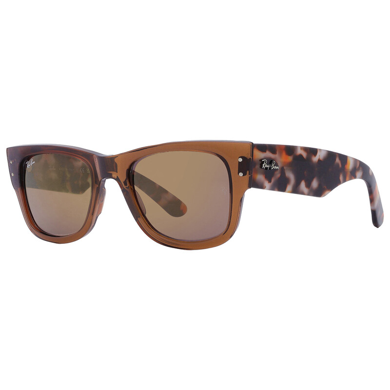 Ray-Ban Mega Wayfarer Gold Mirror Square Unisex Sunglasses RB0840S