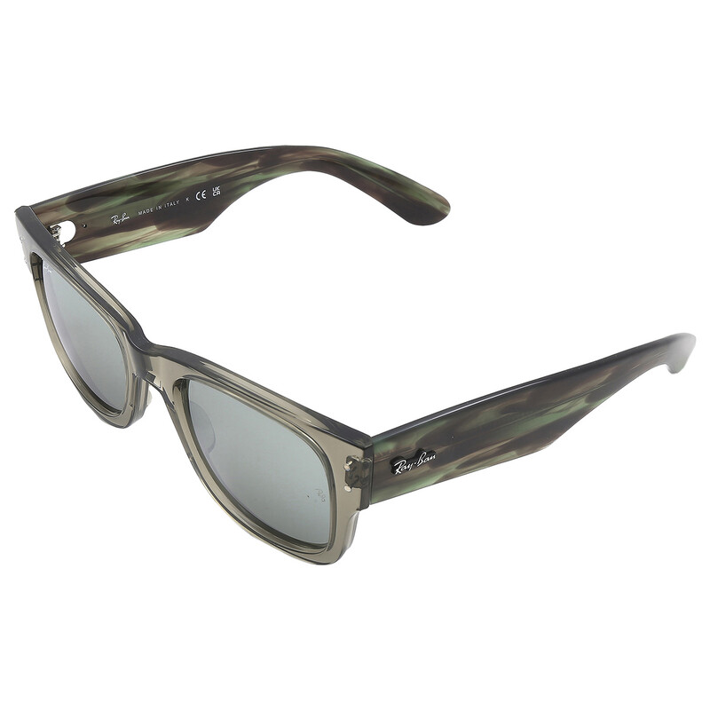 Ray-Ban Mega Wayfarer Silver Mirror Square Unisex Sunglasses