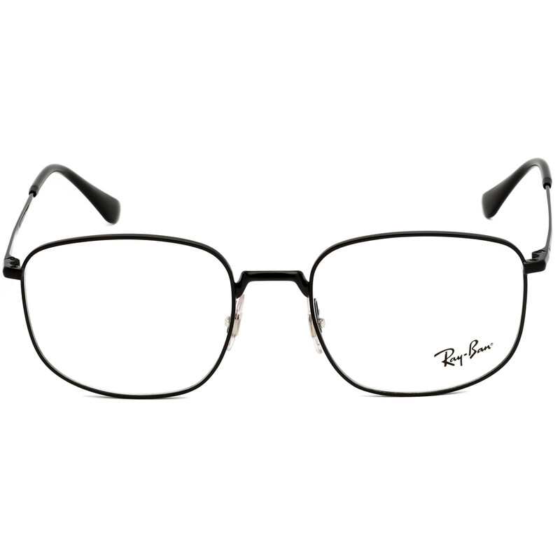 Frame Rays Rectanguler Ray-Ban Men's Black Rectangular Eyeglass Frames RX6457250953 ...