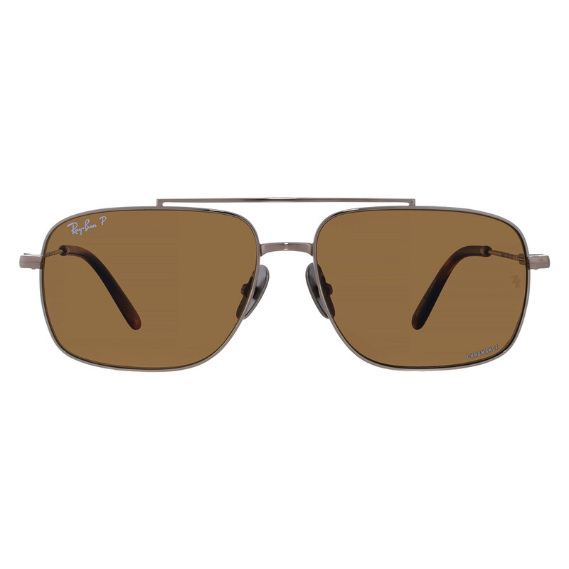 Ray-Ban MICHAEL TITANIUM Polarized Brown Navigator Unisex