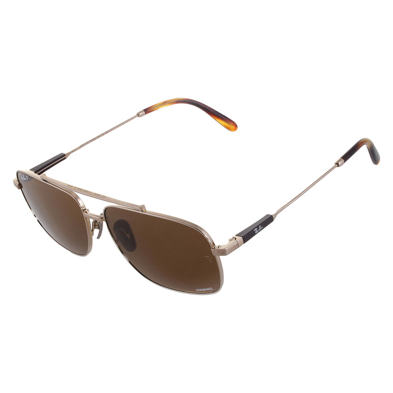 Ray-Ban MICHAEL TITANIUM Polarized Brown Navigator Unisex