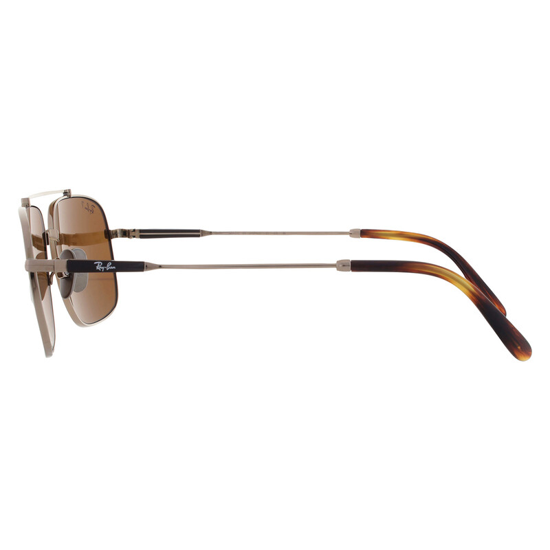 Ray-Ban MICHAEL TITANIUM Polarized Brown Navigator Unisex