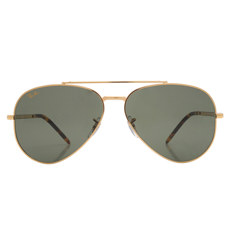 小物 NEW AVIATOR RB3625 919631 62-14 Ray-Ban New Aviator Green Aviator Unisex Sunglasses RB3625 919631
