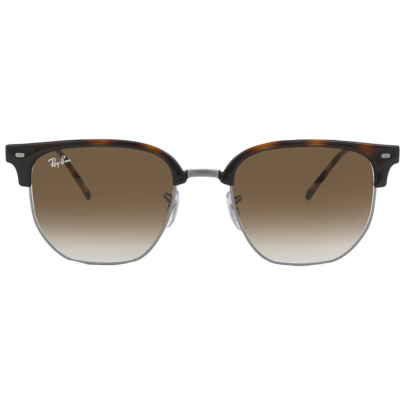 Ray-Ban New Clubmaster Brown Gradient Irregular Unisex Sunglasses