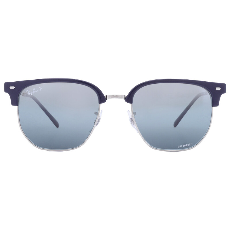 Ray-Ban New Clubmaster Polarized Blue Mirrored Irregular Unisex Ray-Ban New Clubmaster Polarized Blue Mirrored Irregular Unisex