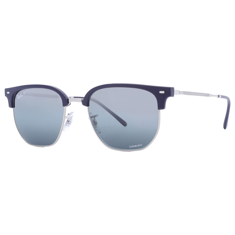 Ray-Ban New Clubmaster Polarized Blue Mirrored Irregular Unisex