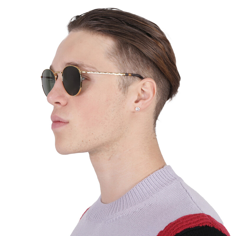 Ray-Ban New Round Green Unisex Sunglasses RB3637 919631 53