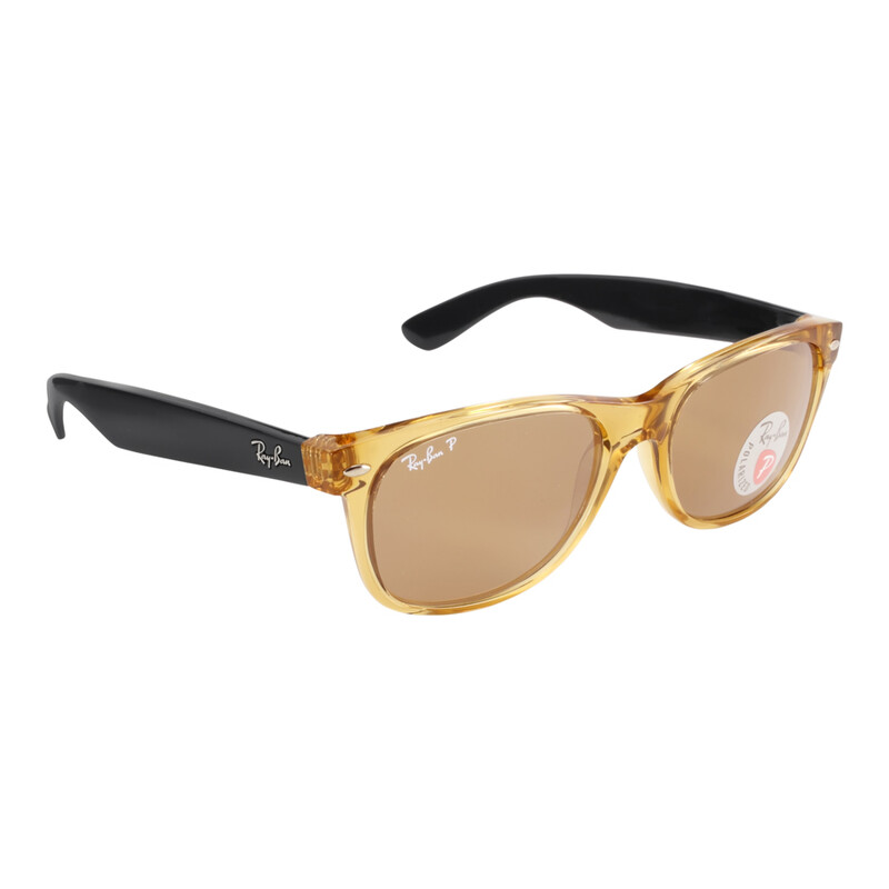 Ray-Ban New Wayfarer Bicolor Polarized Brown Unisex Sunglasses