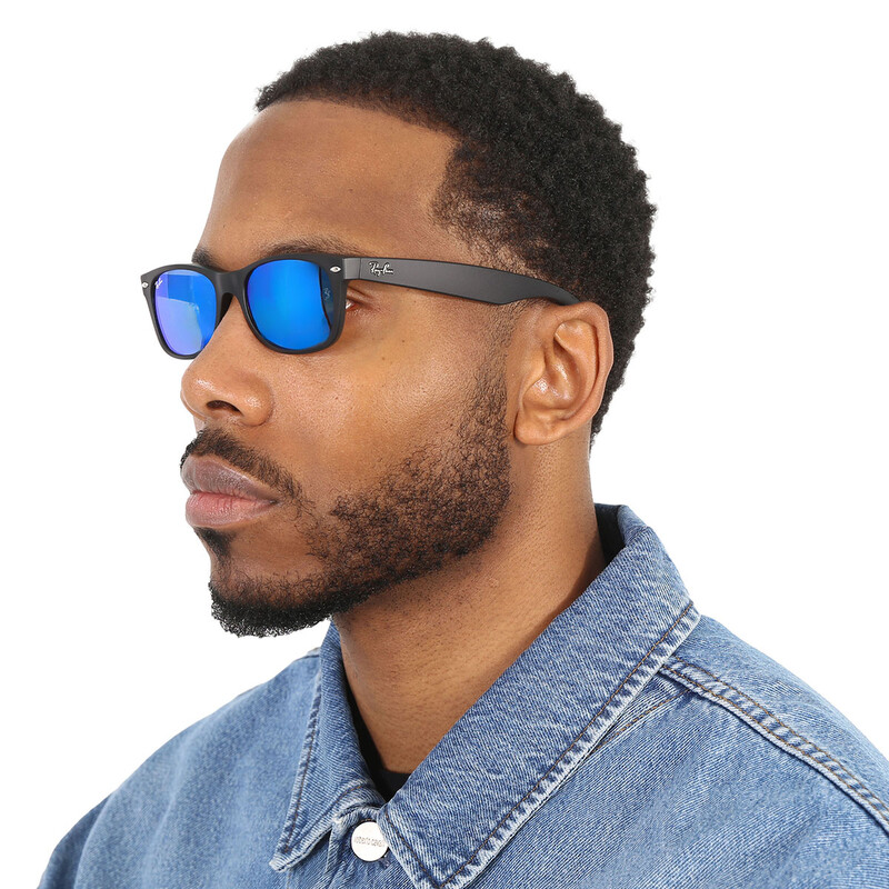 Ray-Ban New Wayfarer Blue Flash Unisex Sunglasses RB2132 622/17 52
