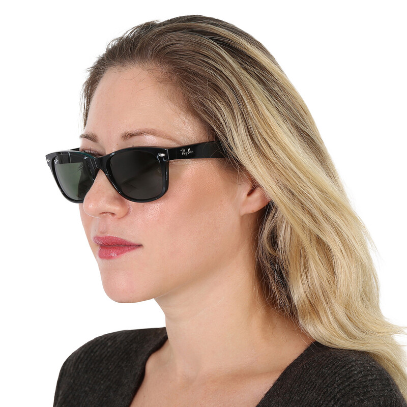 Ray-Ban New Wayfarer Classic Green Classic G-15 Unisex Sunglasses