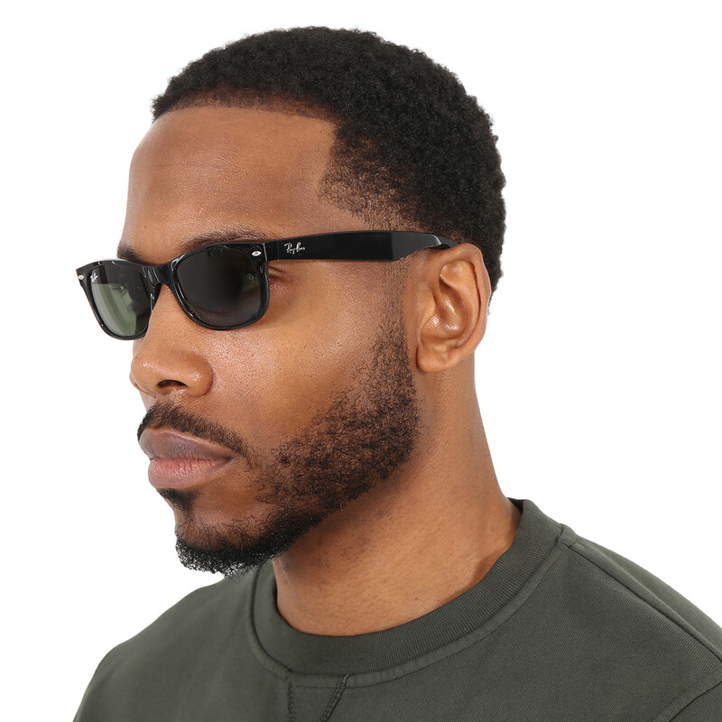 Ray-Ban New Wayfarer Classic Green Unisex Sunglasses RB2132 901 52