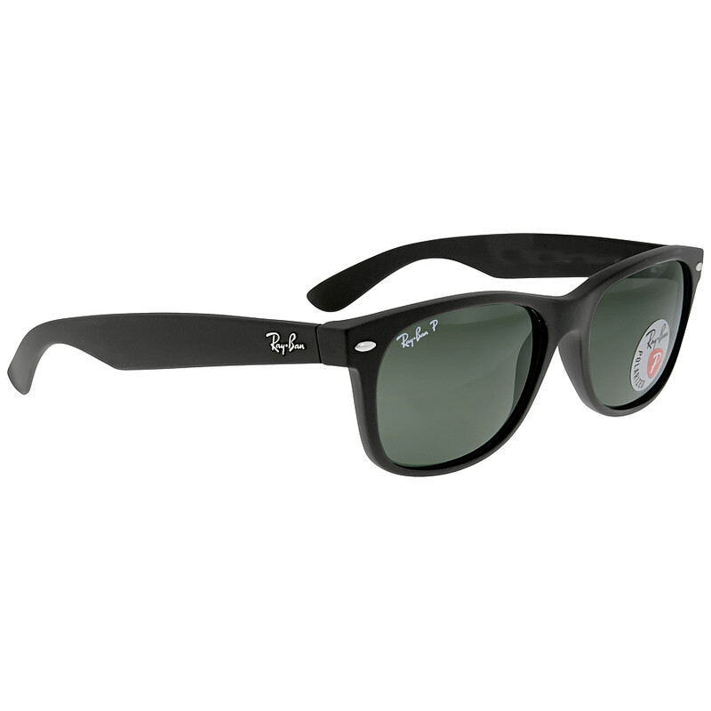 Ray-Ban New Wayfarer Classic Polarized Green Unisex Sunglasses