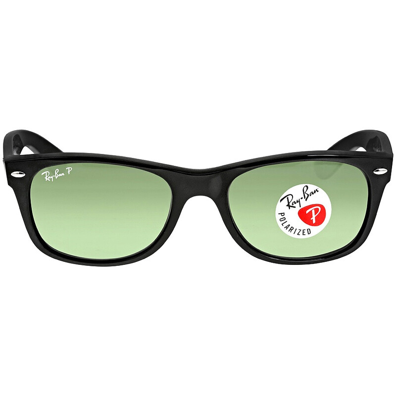 Ray-Ban New Wayfarer Classic Polarized Green Unisex Sunglasses