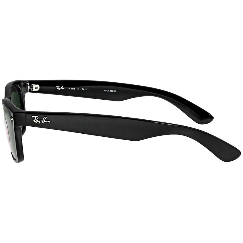 Ray-Ban New Wayfarer Classic Polarized Green Unisex Sunglasses