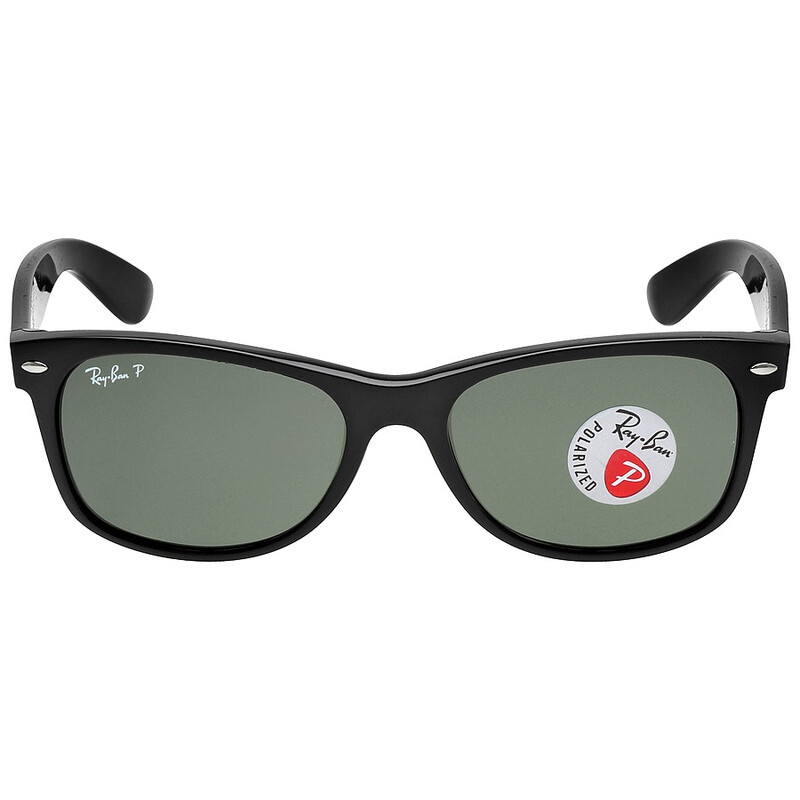 Ray-Ban New Wayfarer Classic Polarized Green Unisex Sunglasses