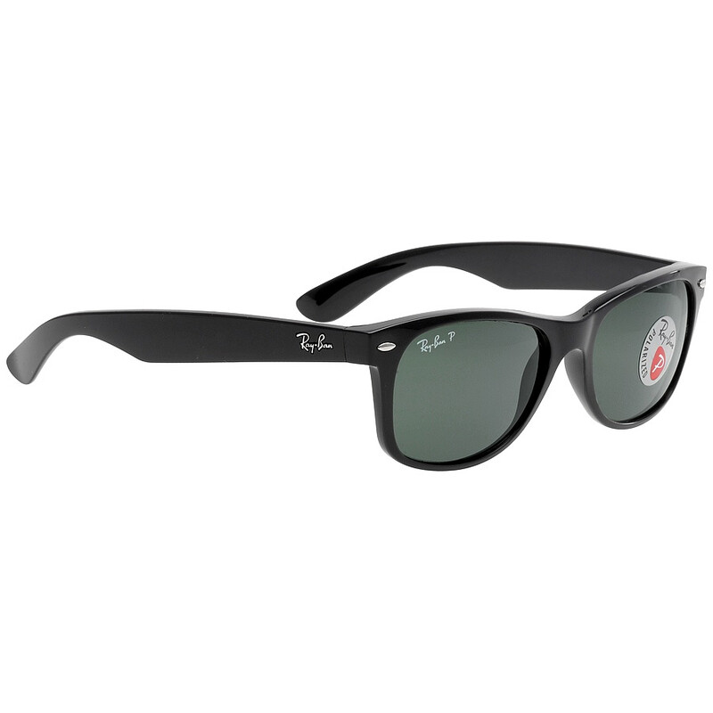 Ray-Ban New Wayfarer Classic Polarized Green Unisex Sunglasses
