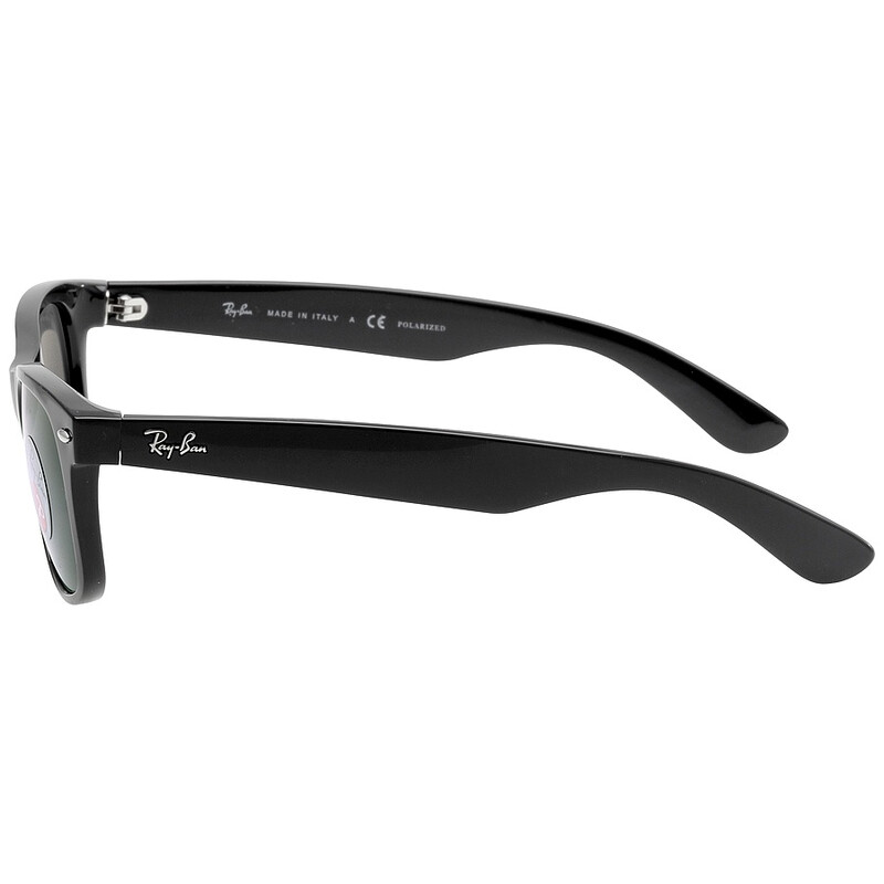 Ray-Ban New Wayfarer Classic Polarized Green Unisex Sunglasses